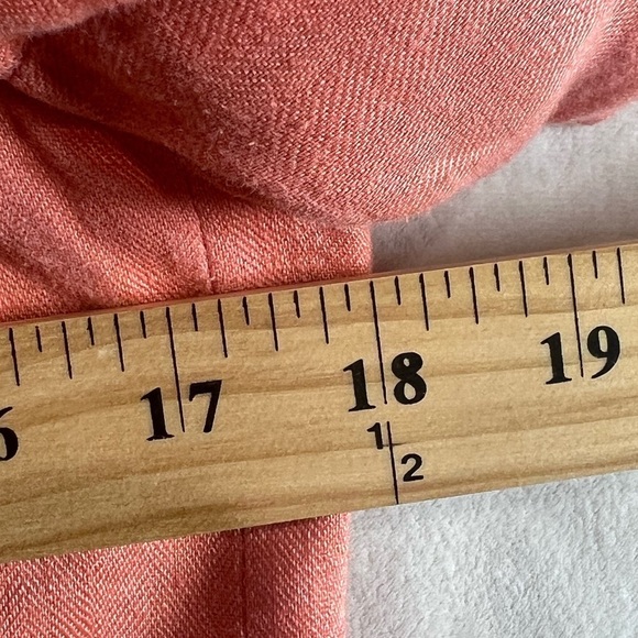 J Crew Size 4 Coral 100% Linen Woman’s Blazer Sport Coat Chic Lightweight Pastel - Picture 9 of 10